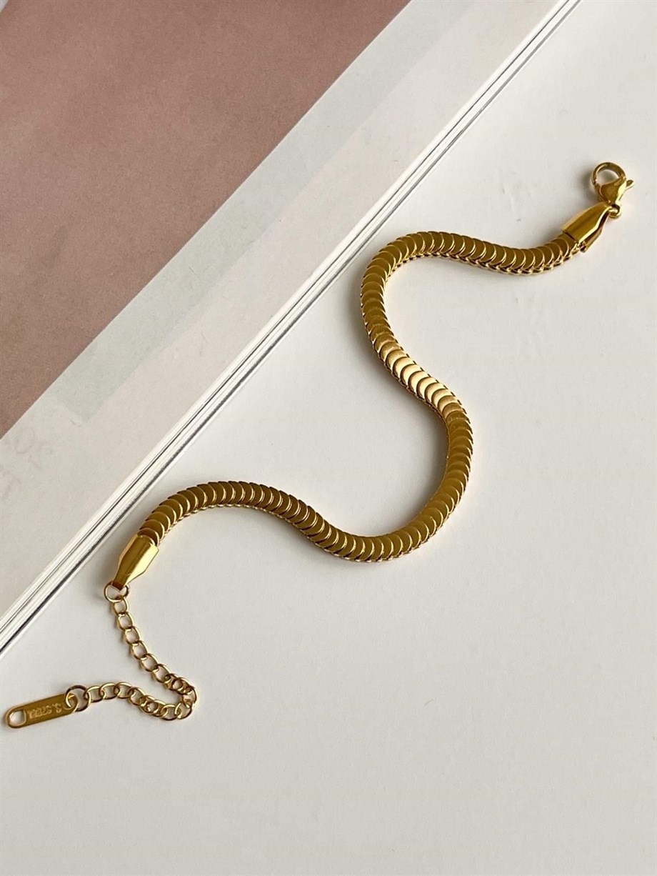 Çelik Pullu Bileklik (22 Cm)