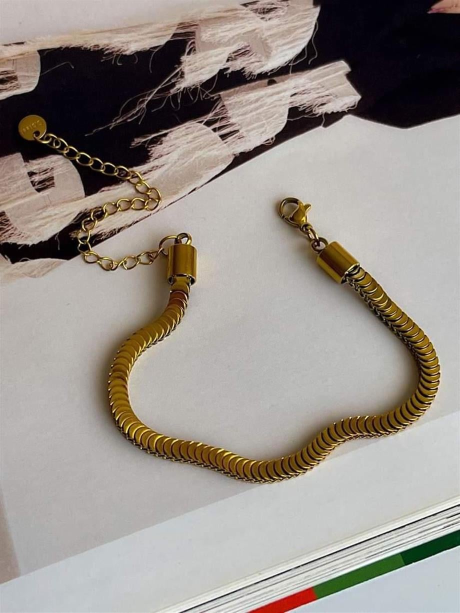 Çelik Pullu Bileklik (24 Cm)