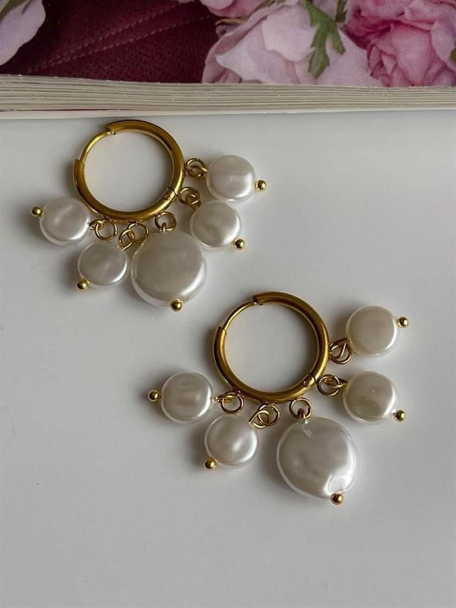 Çelik Sefer Taşlı Shakira Küpe (3 Cm)