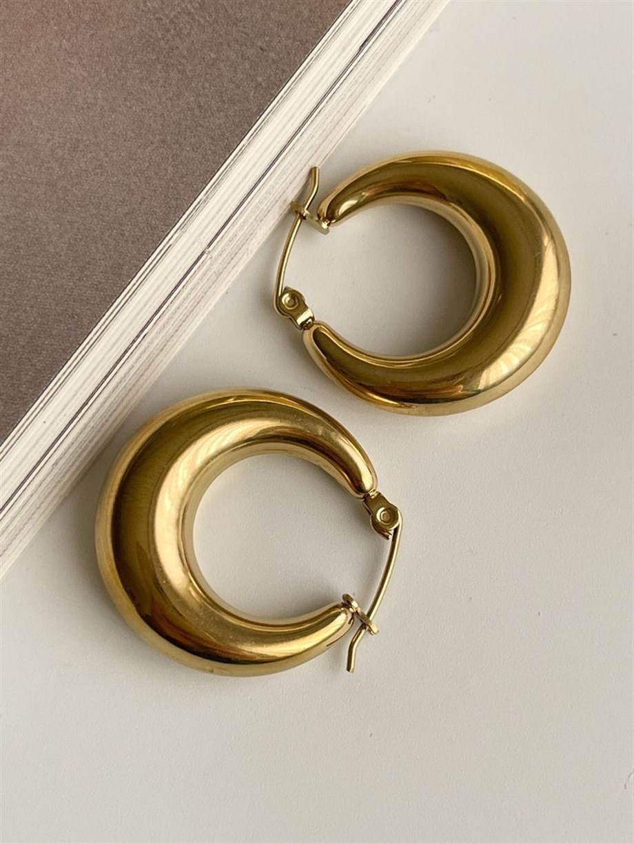 Çelik Steel Halka Küpe (2.5 Cm)