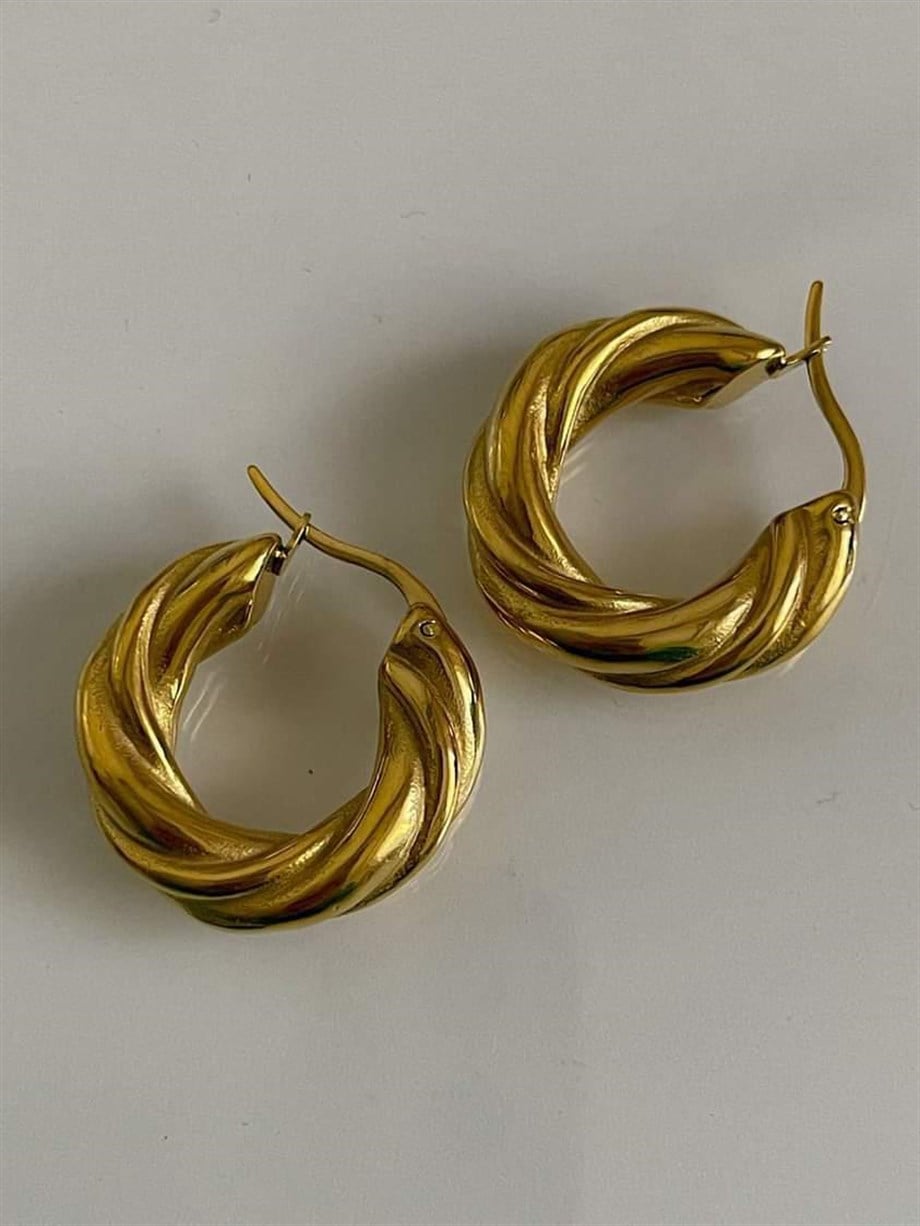 Çelik Steel Halka Küpe (2.5 Cm)