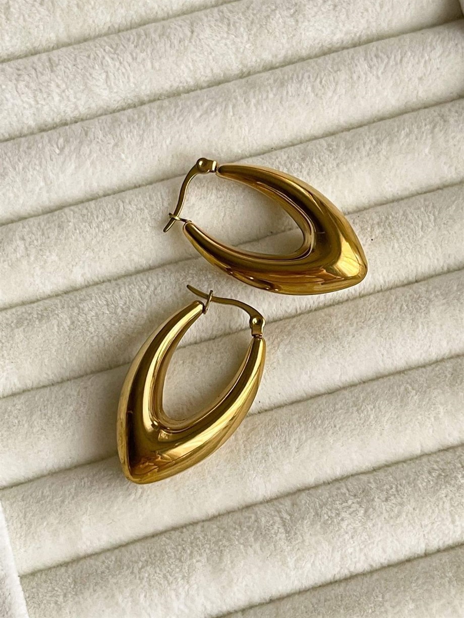 Çelik Steel Mekik Küpe (3.5 Cm)