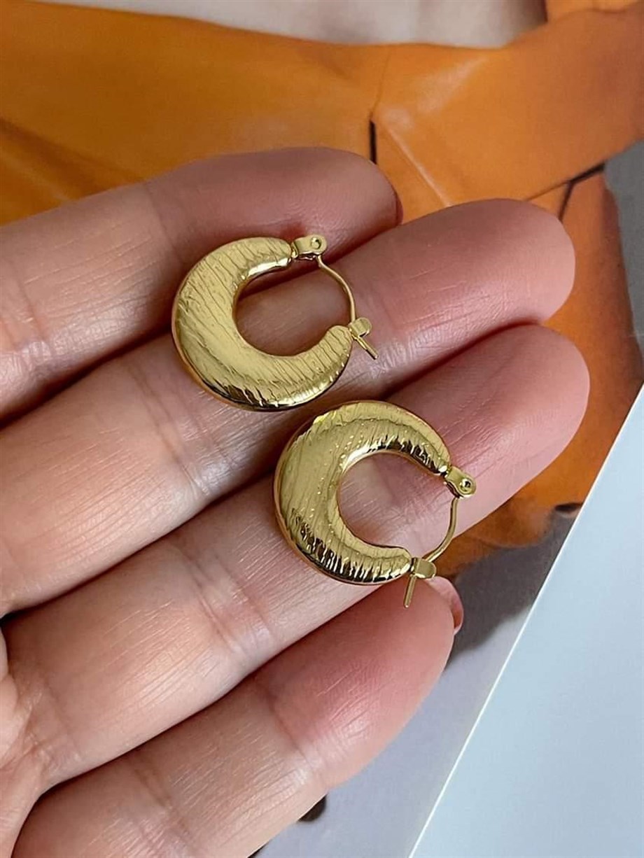 Çelik Steel Mini Küpe (2 Cm)