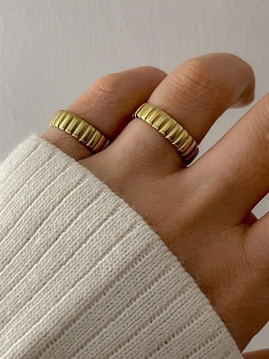 Çelik Vintage Basic Numaralı Yüzük (16 Numara )