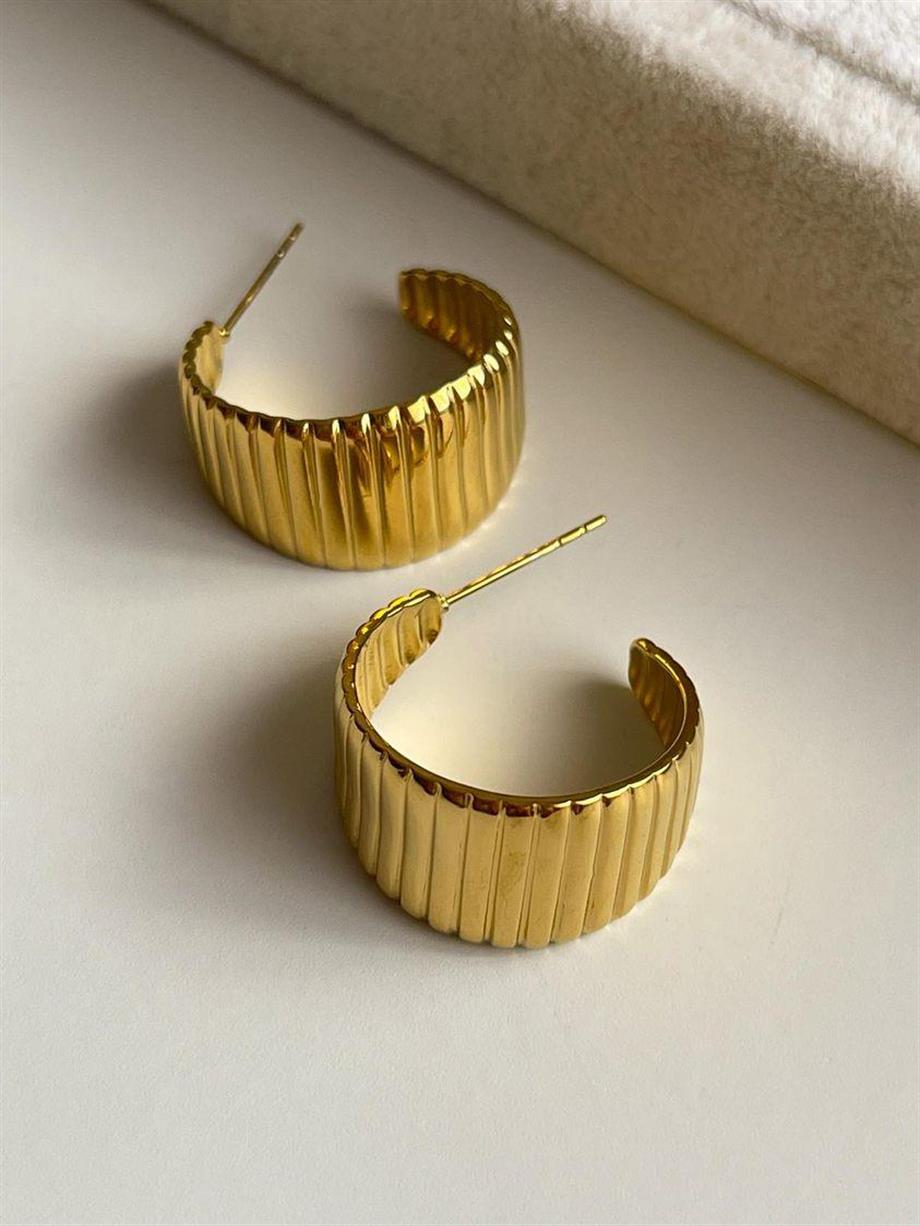 Çelik Vintage Küpe (2 Cm)