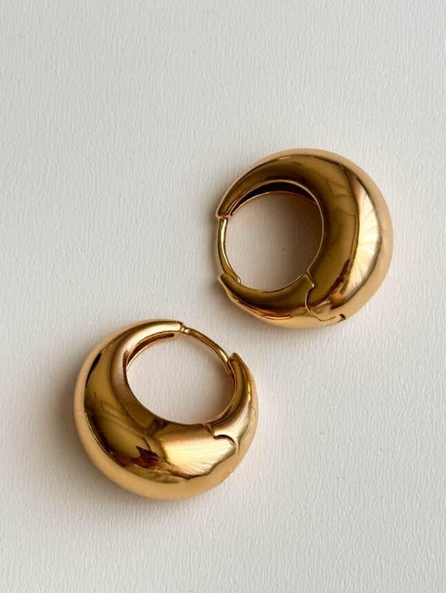 Gold Bombeli Küpe (2 Cm)