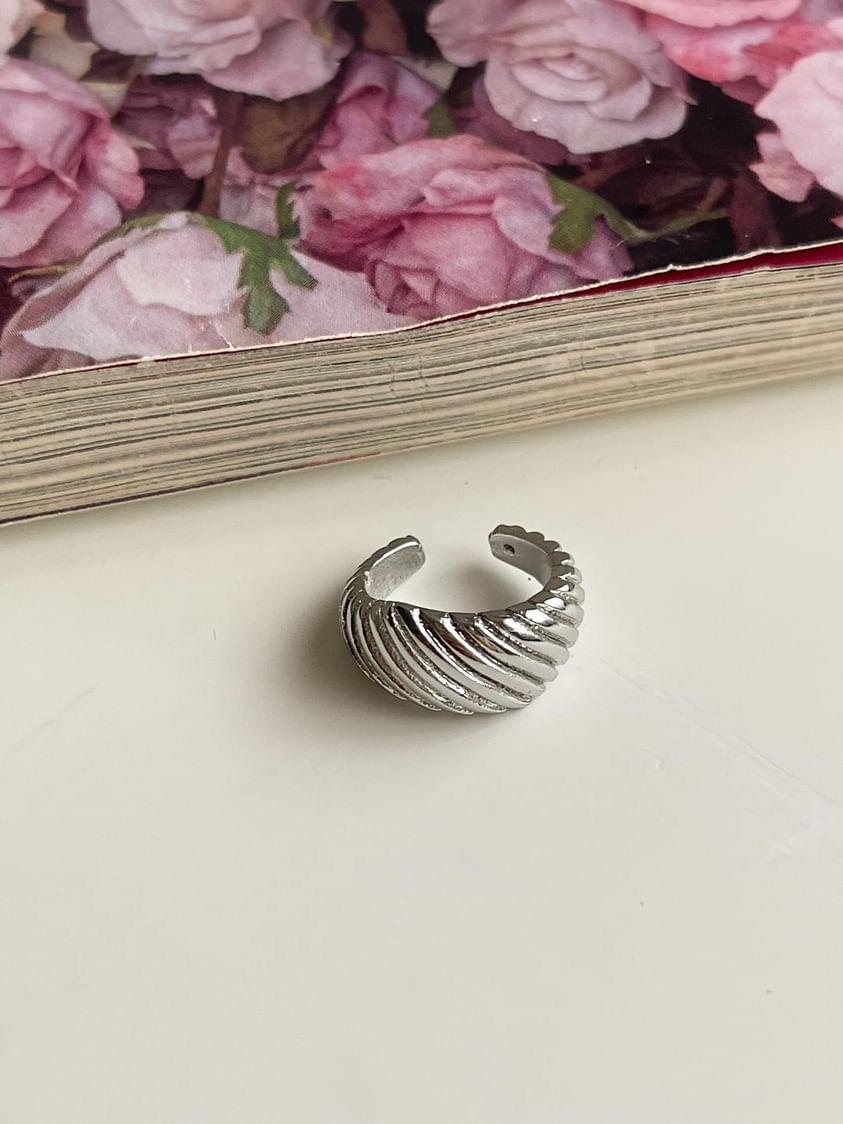 Gümüş Renk Tekli Ear Cuff Küpe 
