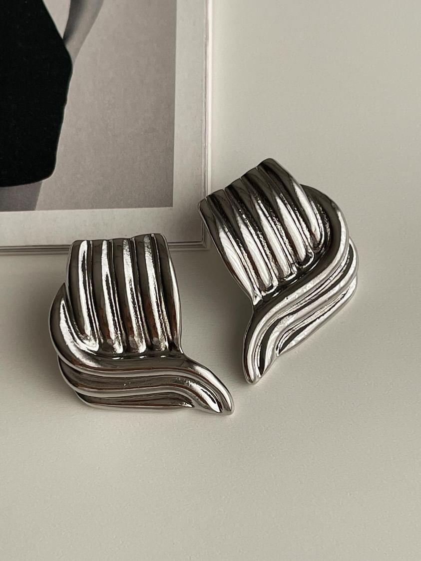 Gümüş Renk Vintage Küpe (3 Cm)