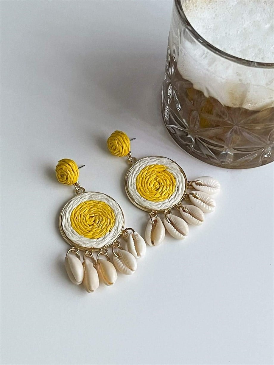 İthal Hasır Küpe (7 Cm)