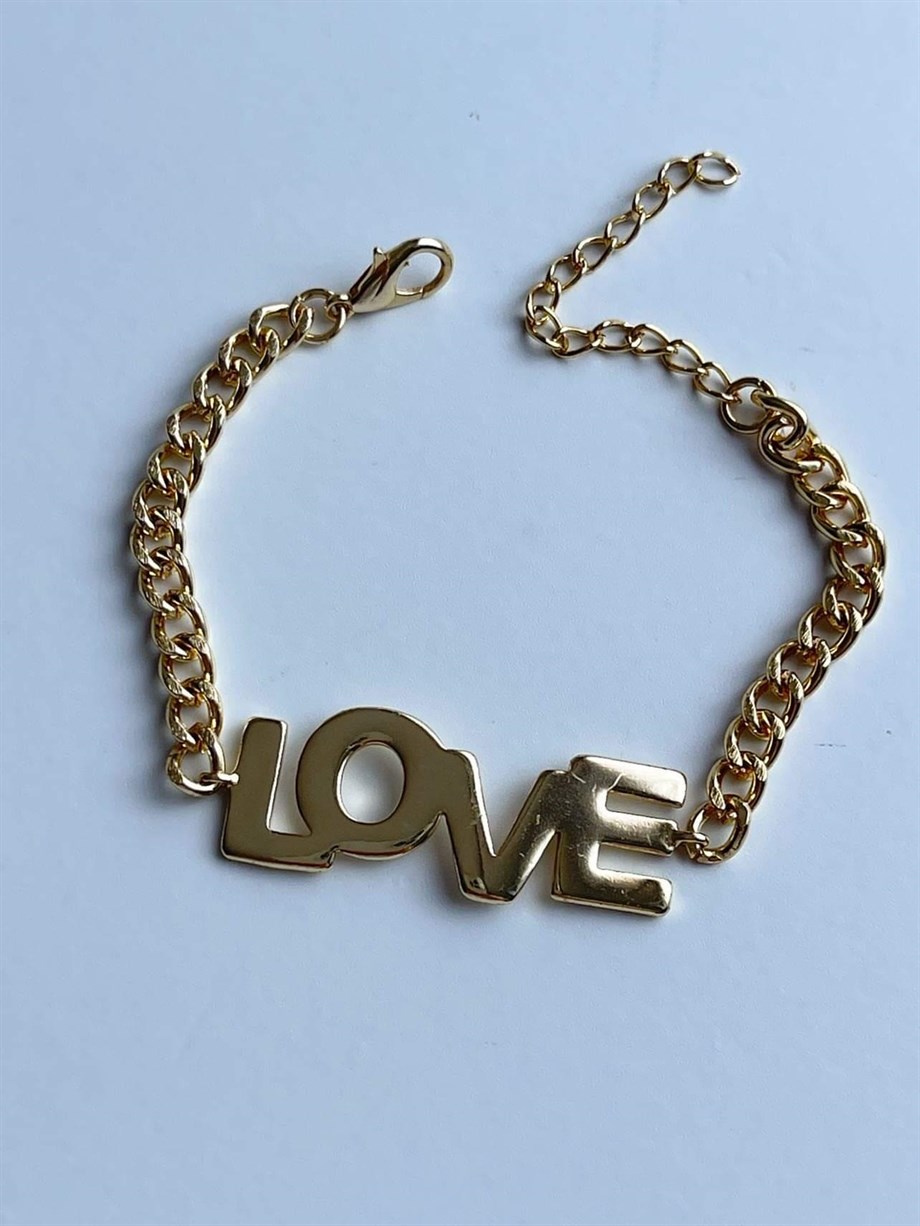 Love Yazılı Bileklik (21 Cm)