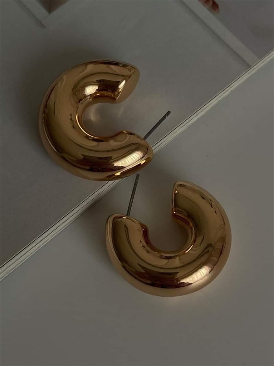 Özel Kaplama Bodur İçi Boş Küpe (2.80 Cm)