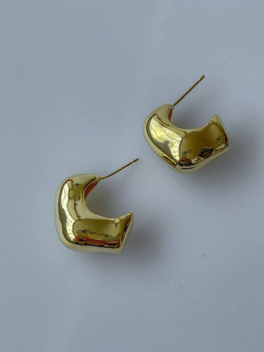 Özel Kaplama Bombeli Küpe (2 Cm)