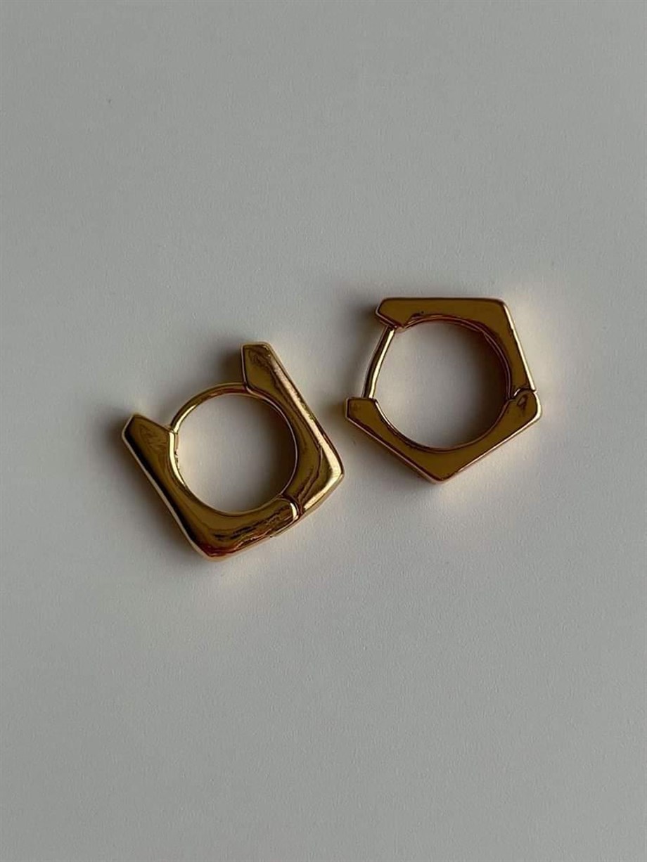 Özel Kaplama Farklı Şekilli Mini Küpe (1.5 Cm)