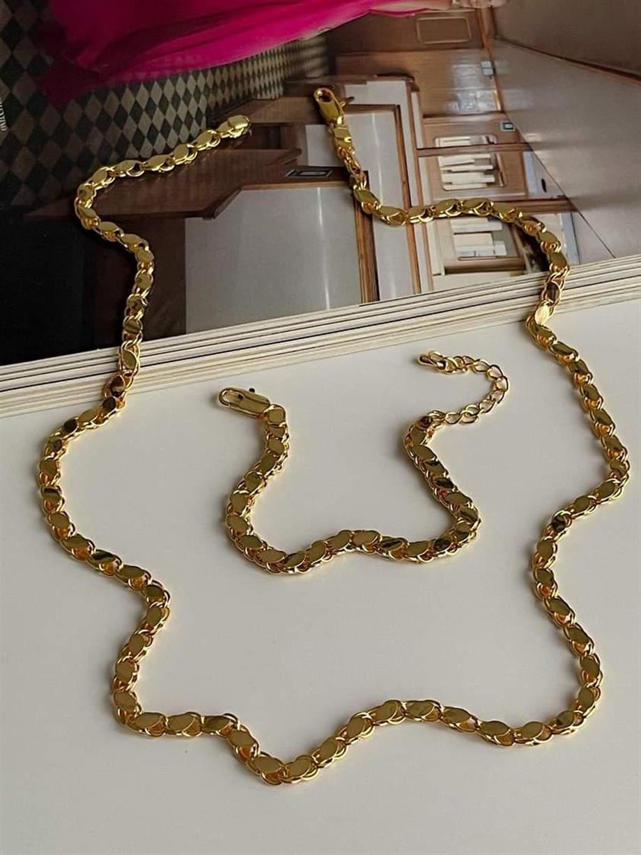 Özel Kaplama Vip Arpa Zincir Kolye (60 Cm)