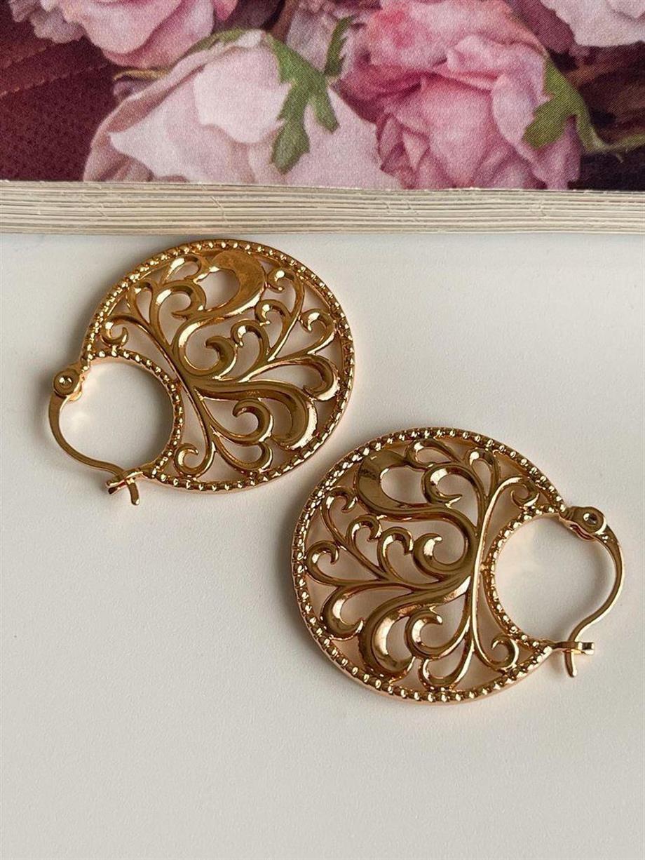 Özel Kaplama Xuping Dantel Küpe (2.80 Cm)