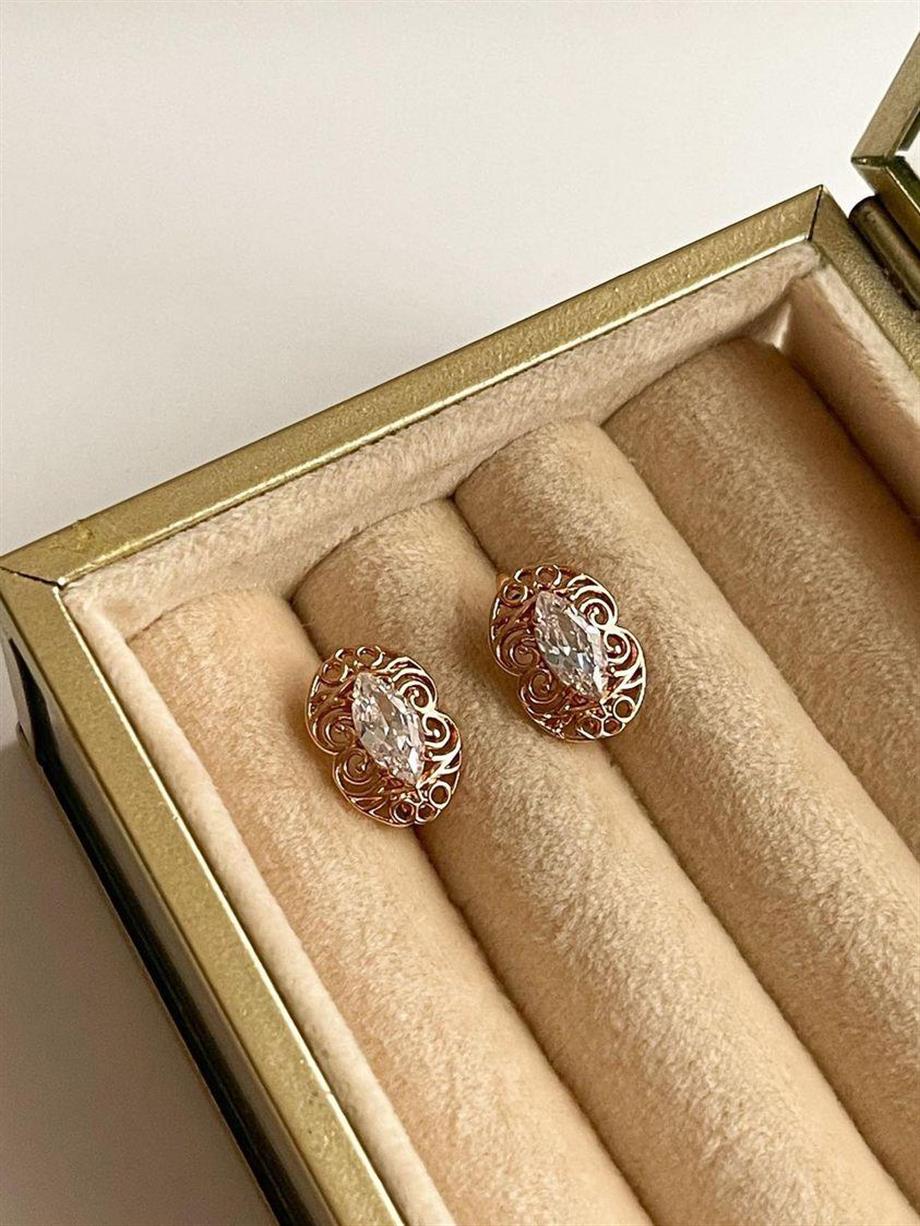 Özel Kaplama Xuping Dantel Vintage Küpe (1.5 Cm)