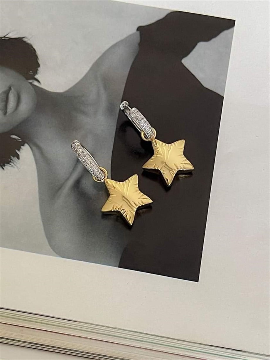 Özel Seri Vip Yıldız Küpe (3 Cm)
