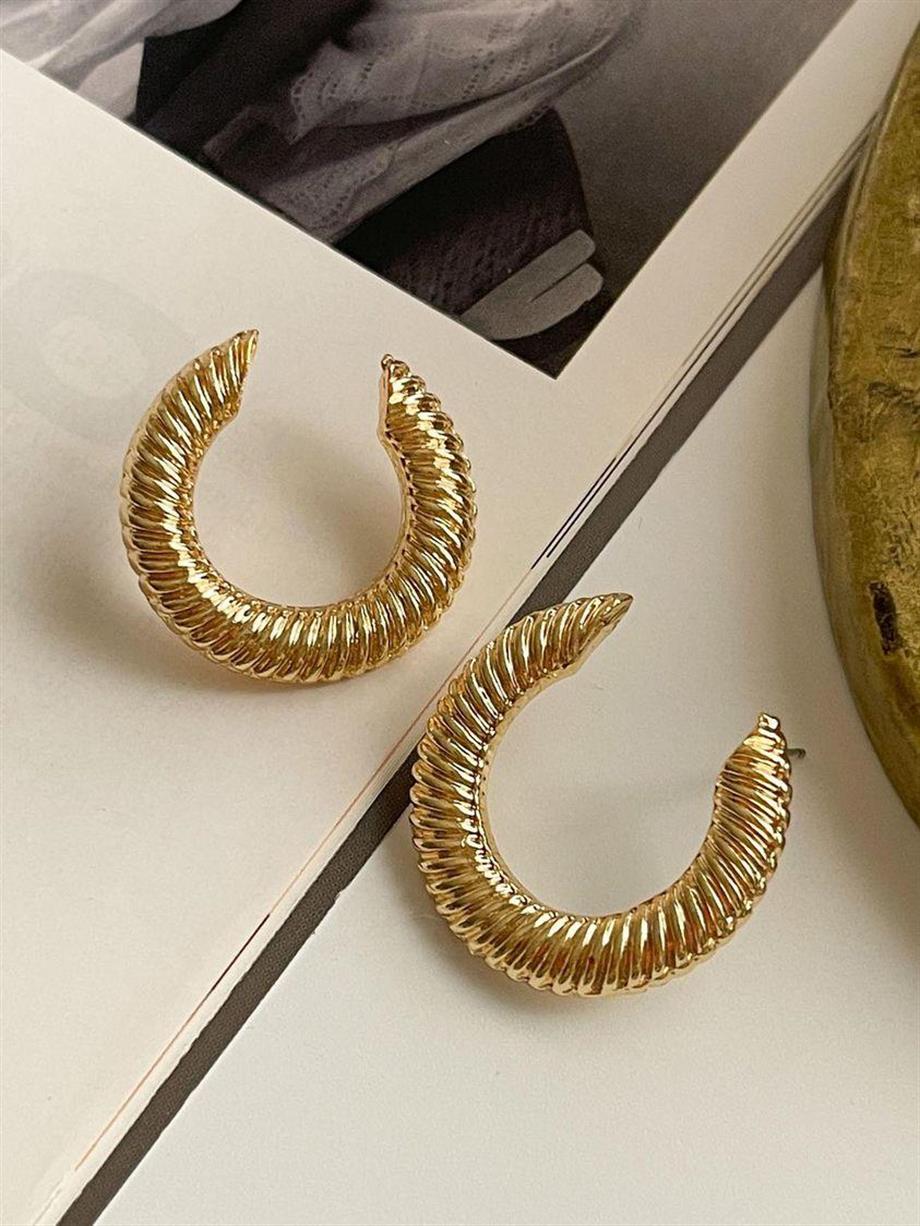 Vintage Gold Küpe (2.5 Cm)