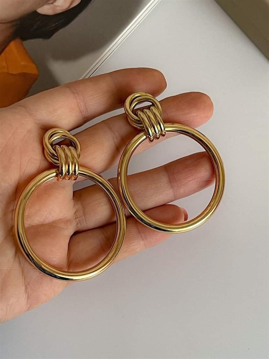 Vintage Halka Küpe (6 Cm)