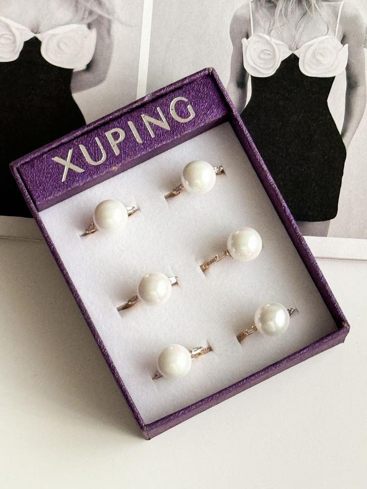 Xuping Gold İncili Numaralı Yüzük (17 Numara)