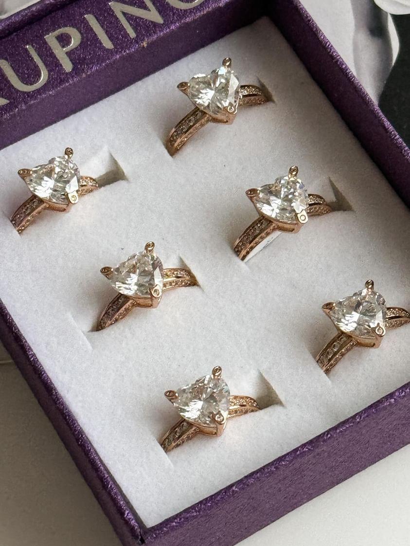 Xuping Gold Kalp Numaralı Yüzük (16 Numara)