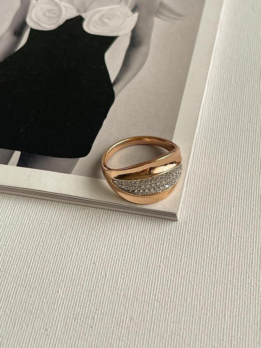 Xuping Gold Vintage Numaralı Yüzük (18 Numara)