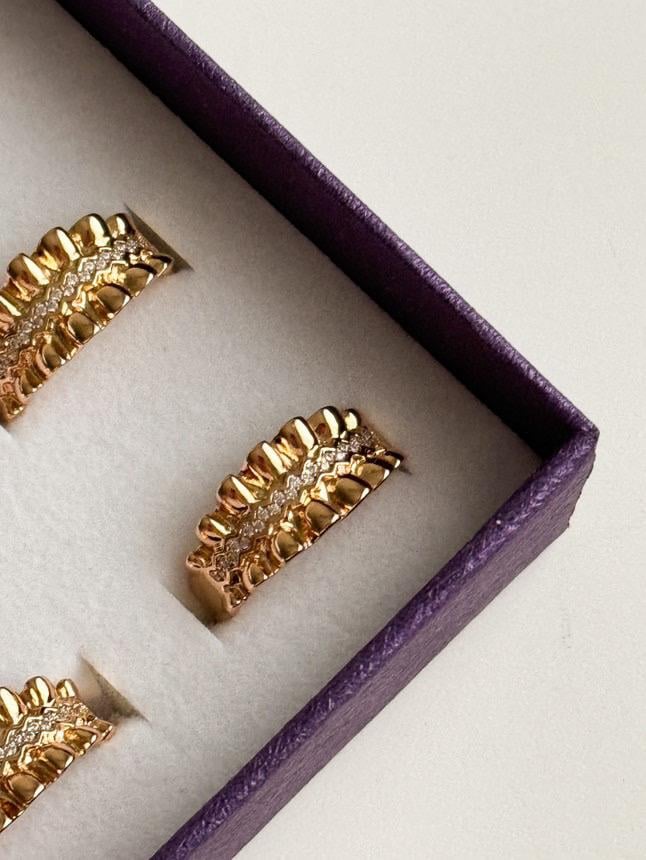 Xuping Gold Zirkon Taşlı Numaralı Yüzük (18 Numara)