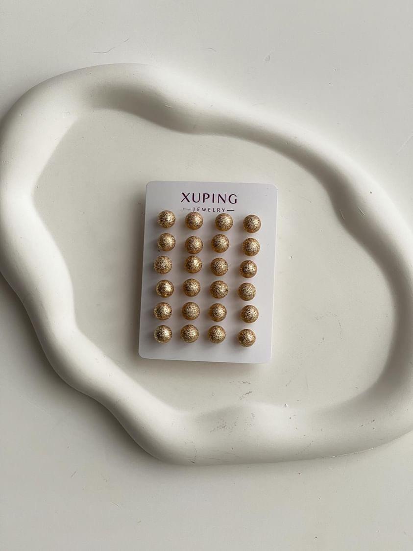 Xuping Topçuklu Gold Tekli İstediğin Kadar Al Tak Küpesi