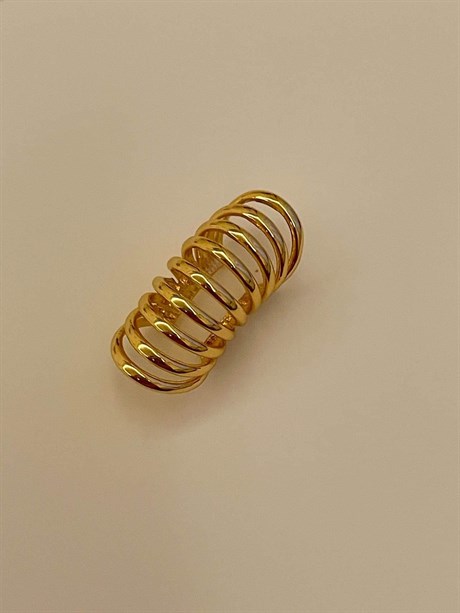 Özel Kaplama Gold Tekli Ear Cuff Küpe (2.5 Cm)