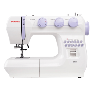 Janome 3022 Dikiş Makinesi | Uzatma Tablalı | Ev Tipi Dikiş Makinesi | Aile Tipi Dikiş Makinesi | İlik Dahil 23 Değişik Dikiş Ve Desen | 5mm Genişliğinde Zikzak Yapabilme | 4mm Dikiş Adım Ayarı