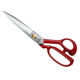 FDMSTAR Fs-1104 Kırmızı Saplı Paslanmaz Çelik Somunlu Makas 10 İnç (25cm)