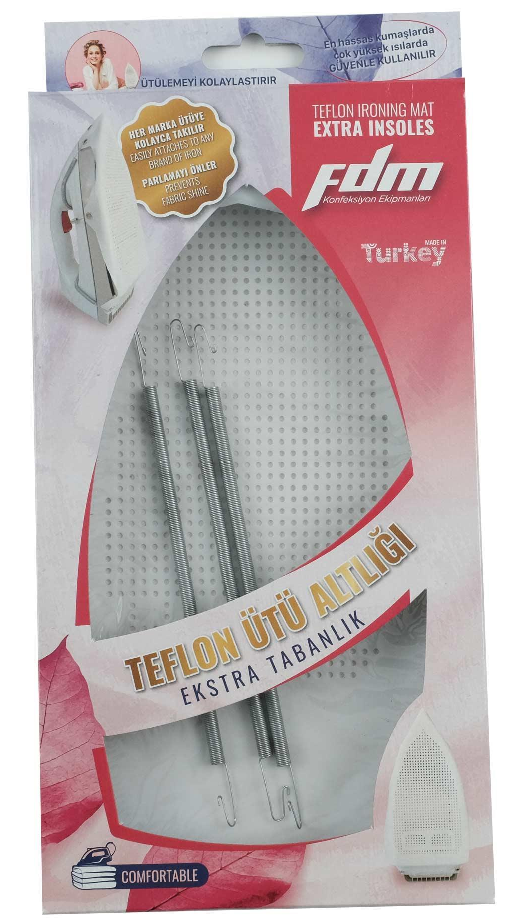 Fdm Ev Tipi Parlatmaz Ütü Altlığı Teflon Ütü Taban Aparatı Hassas Kumaşlarda Parlama Riskini Azaltır