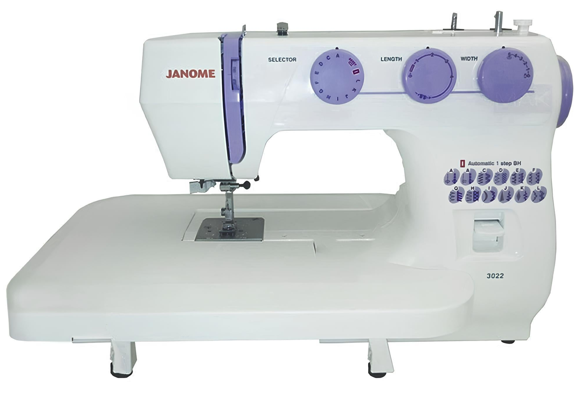 Janome 3022 Uzatma Tablalı Ev Tipi Dikiş Makinesi Dikiş Programları ve Ayar Esnekliği