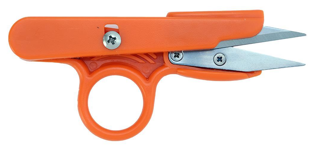 FDM Golden Eagle TC-801 Parmaklı İplik Temizleme Makası Turuncu Parmaklı Plastik Sap ile Kontrollü Tutuş
