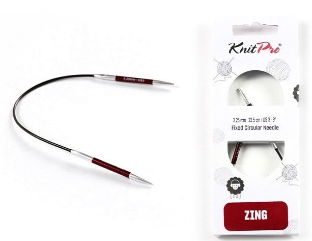 KnitPro Zing Sabit Misinalı Şiş 22,50 cm 2.50 mm