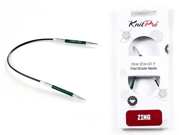 KnitPro Zing Sabit Misinalı Şiş 22,50 cm 3.25 mm