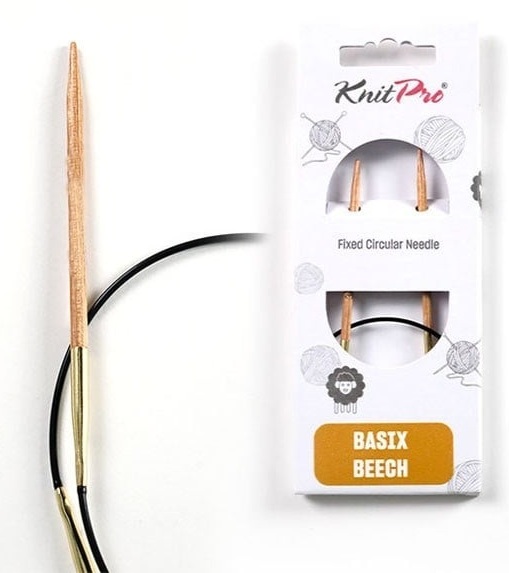 KnitPro Basix Beech Sabit Misinalı Ahşap Şiş 100 cm 2.75 mm