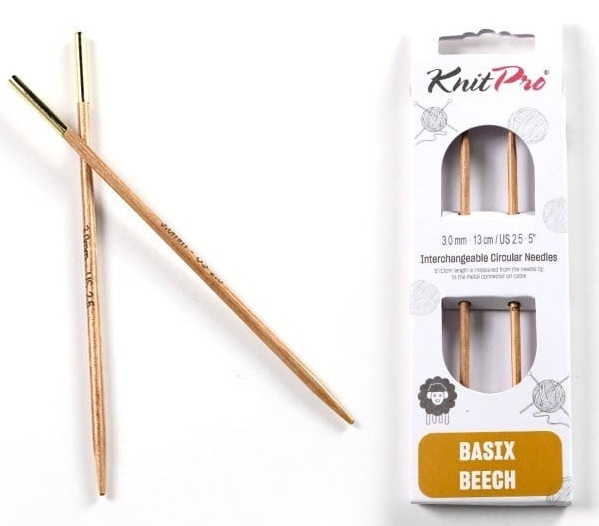 KnitPro Basix Beech Değiştirilebilir Ahşap Şiş Ucu 3.00 mm