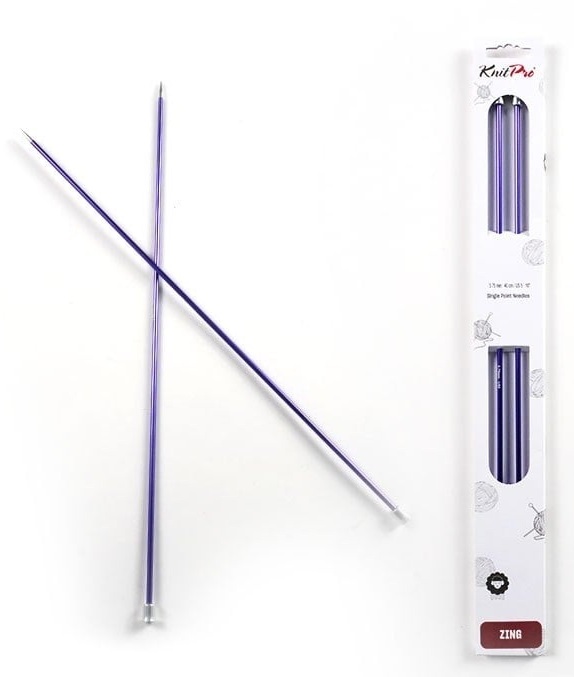 KnitPro Zing Tek Uçlu Örgü Şiş 40 cm 3.75 mm