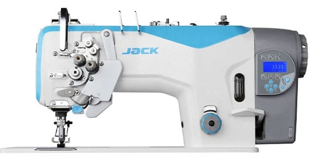Jack JK-58720G-405 Çift İğne Makinesi Büyük Çağanozlu İplik Kesicili Kot