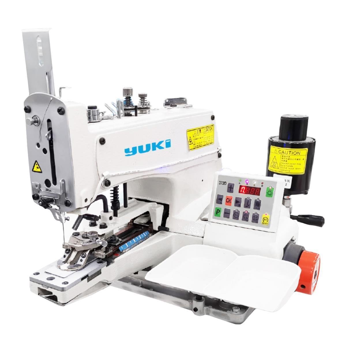 FDM Yuki JM-2377D Düğme Zincir Dikiş Makinesi Çapraz ve Düz