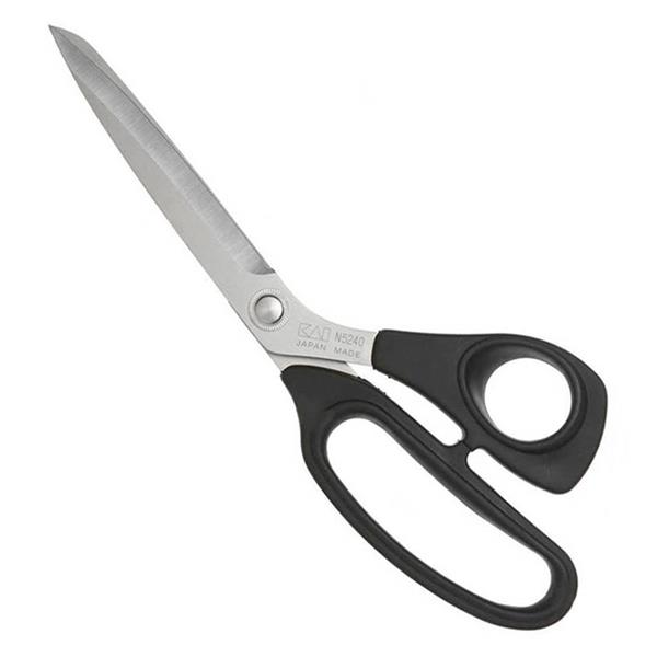 【まつまつ】 FDM Kai N 5240-KE Plastik Saplı Terzi Makası 24cm Japon Malı