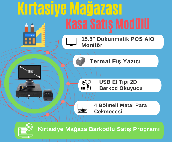 Kırtasiye Dükkanı Kasa Satış Modülü