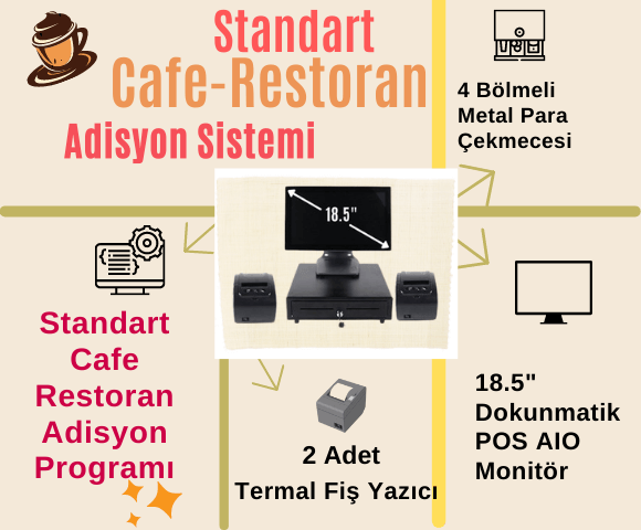 Cafe ve Restoran Standart Adisyon Modülü