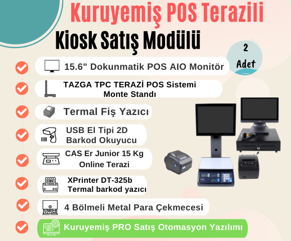 Kuruyemiş Pos-Terazili Modül
