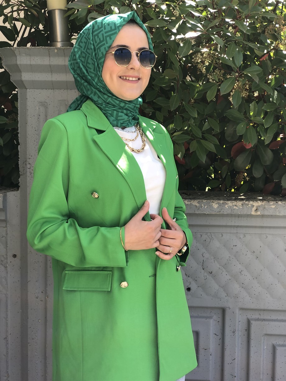 Kadın Blazer Ceket Yeşil
