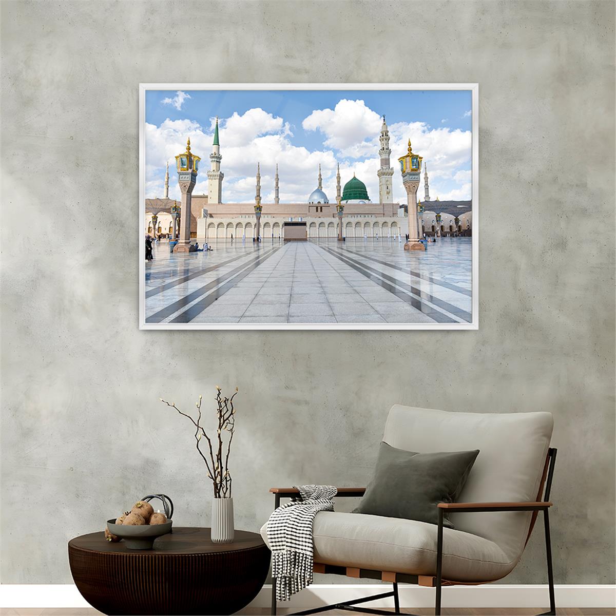 Alüminyum Çerçeveli Dini Temalı Cam Tablo 072