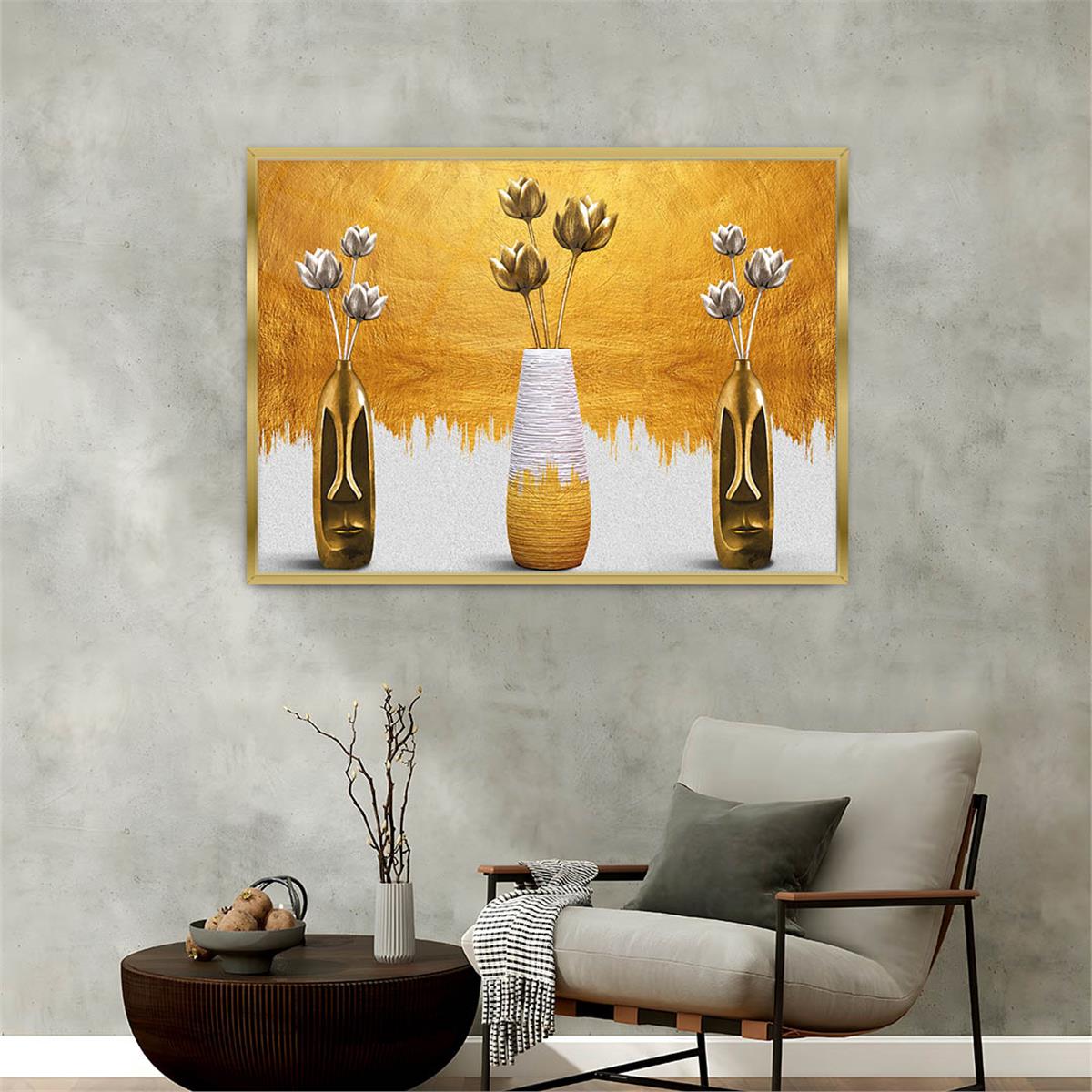 Aluminum-Framed Art-Themed Tempered Glass Wall Art 004