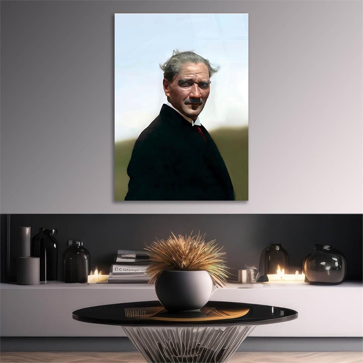 MUSTAFA KEMAL ATATÜRK Tempered Glasss Wall Art