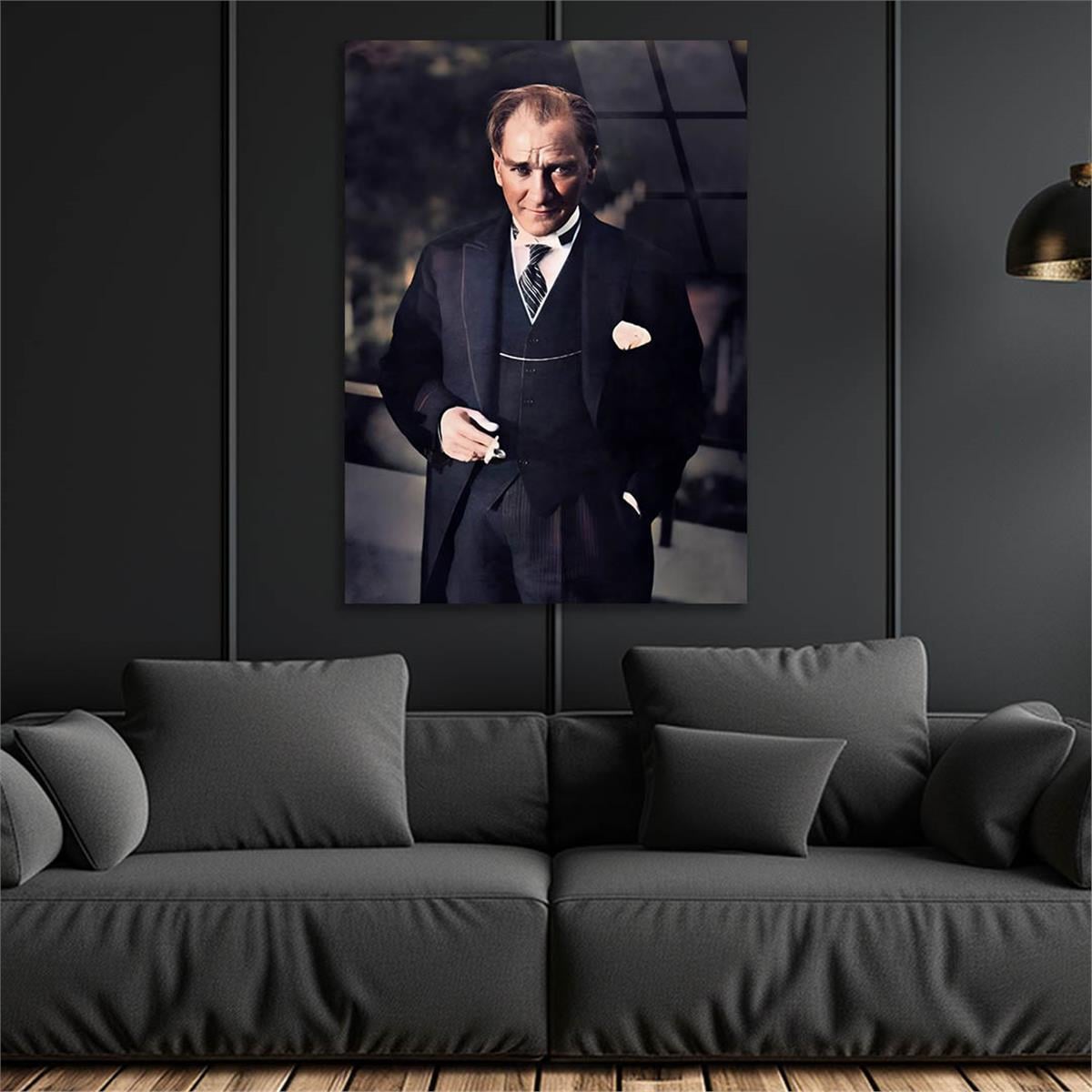 Dikey VatanTemalı Cam Tablo 242